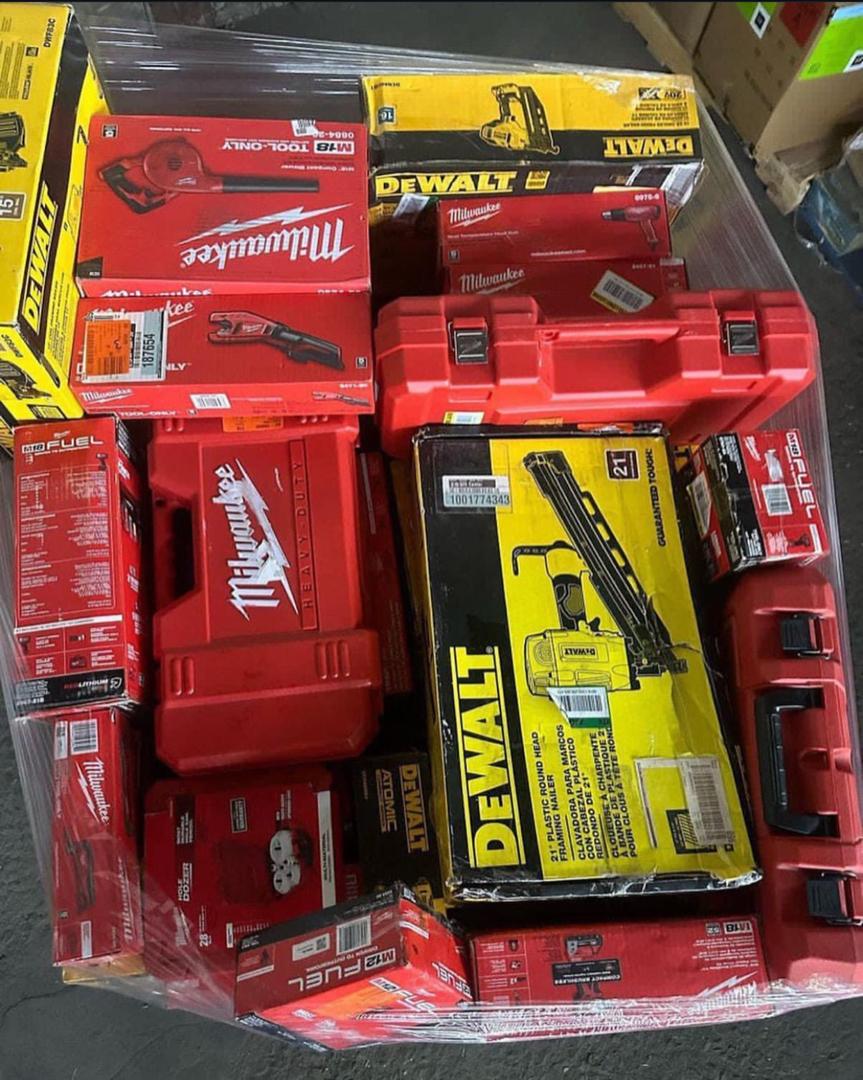 Mixed Working Tools Pallets (DeWalt, Makita, Milwaukee & Ryobi)